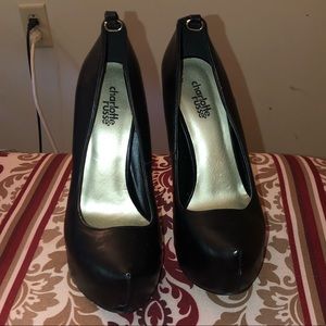 Black Charlotte Russe pumps size 6 1/2.